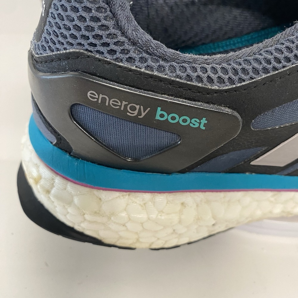 Adidas Shoes Women Size 10.5 Energy Boost Gray Athletic Running Sneakers 4112 - Picture 4 of 16